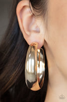 Flat Out Flawless - Gold Hoop Earring