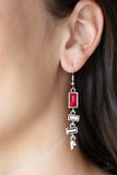 Modern Day Artifact - Red Earring
