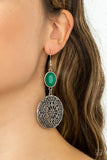 Eloquently Eden - Green Earring