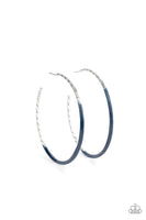 DIP, DIP, Hooray! - Blue Hoop Earring