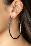 DIP, DIP, Hooray! - Blue Hoop Earring