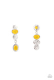 Asymmetrical Appeal - Yellow Post Earring