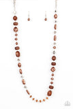 Juicy Gossip - Brown Necklace