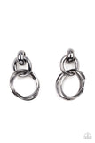 Dynamically Linked - Black Post Earring