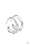 City Contour - Silver Hoop Earring