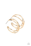 City Contour - Gold Hoop Earring