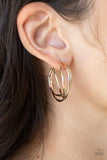 City Contour - Gold Hoop Earring