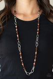 Tea Party Tango - Brown Necklace