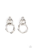 Dynamically Linked - Silver Post Earring