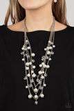 Vintage Virtuoso - White Necklace