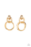 Dynamically Linked - Gold Post Earring