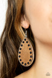 Rustic Refuge - Black Earring