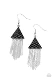 Pyramid SHEEN - Black Earring