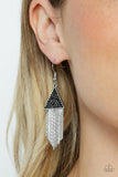 Pyramid SHEEN - Black Earring