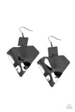 Deceivingly Deco - Black Earring