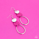 Retro Reception - Pink Earring