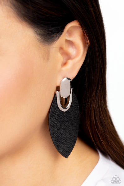 Wildly Workable - Black Post Earring