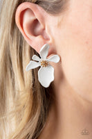 Hawaiian Heiress - White Post Earring