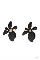 Hawaiian Heiress - Black Post Earring