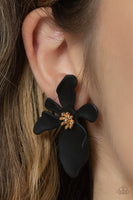 Hawaiian Heiress - Black Post Earring