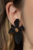 Hawaiian Heiress - Black Post Earring