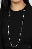 Keep Your Eye on the BALLROOM - Pink Necklace
