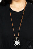 Rural Reflection - Brown Necklace