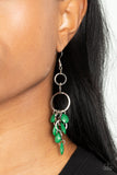 Sandcastle Sunset - Green Earring