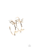 Full Out Flutter - Gold Hoop Earring