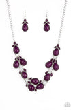 Botanical Banquet - Purple Necklace