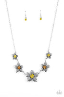 Wallflower Wonderland - Yellow Necklace