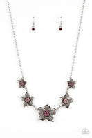 Wallflower Wonderland - Pink Necklace