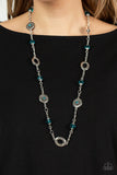 Glammed Up Goals - Blue Necklace