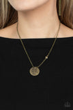 Live The Life You Love - Brass Necklace