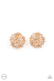 Head To Toe Twinkle - Brown Clip-on Earring