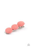 Cute as a Button - Orange Hair Clip