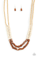 Bermuda Bellhop - Brown Necklace