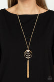 Spiraling Sparkle - Gold Necklace