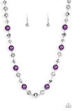 Decked Out Dazzle - Purple Necklace