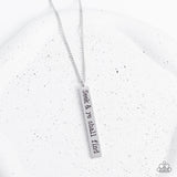 Matt 7:7 - Silver Necklace