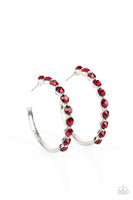 Photo Finish - Red Hoop Earring