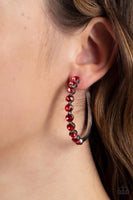 Photo Finish - Red Hoop Earring