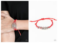 Without Skipping A BEAD - Red Bracelet