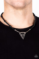 Arrowed Admiral - Black Necklace