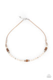 Groundbreaking Glamour - Brown Necklace
