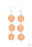 Laguna Lanterns - Orange Earring