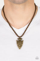 Get Your ARROWHEAD in the Game - Brass Necklace