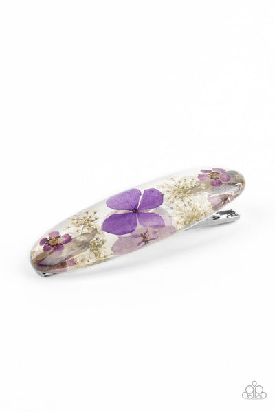 Floral Flurry - Purple Hair Clip