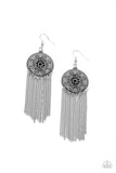 Fringe Control - Black Earring