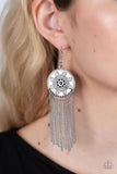 Fringe Control - Black Earring
